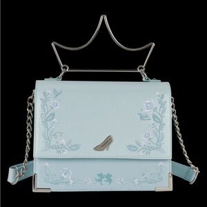 Loungefly Disney Princess Cinderella Shimmer Crossbody Embroidered Bag